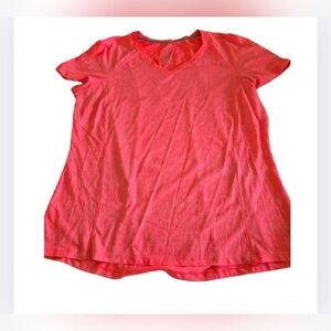 Danskin Now Women's Size XL Semi Fitted Short Sleeve Top Athletic Shirt Pinkish